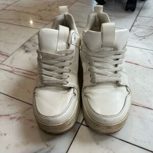 ZARA White Platform Sneakers